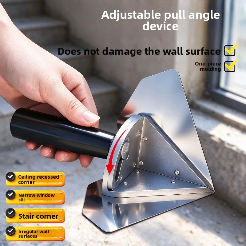 Adjustable Thickened Stainless Steel Corner Clamp Self‑Locking Wall‑Friendly Angle Trim Hand