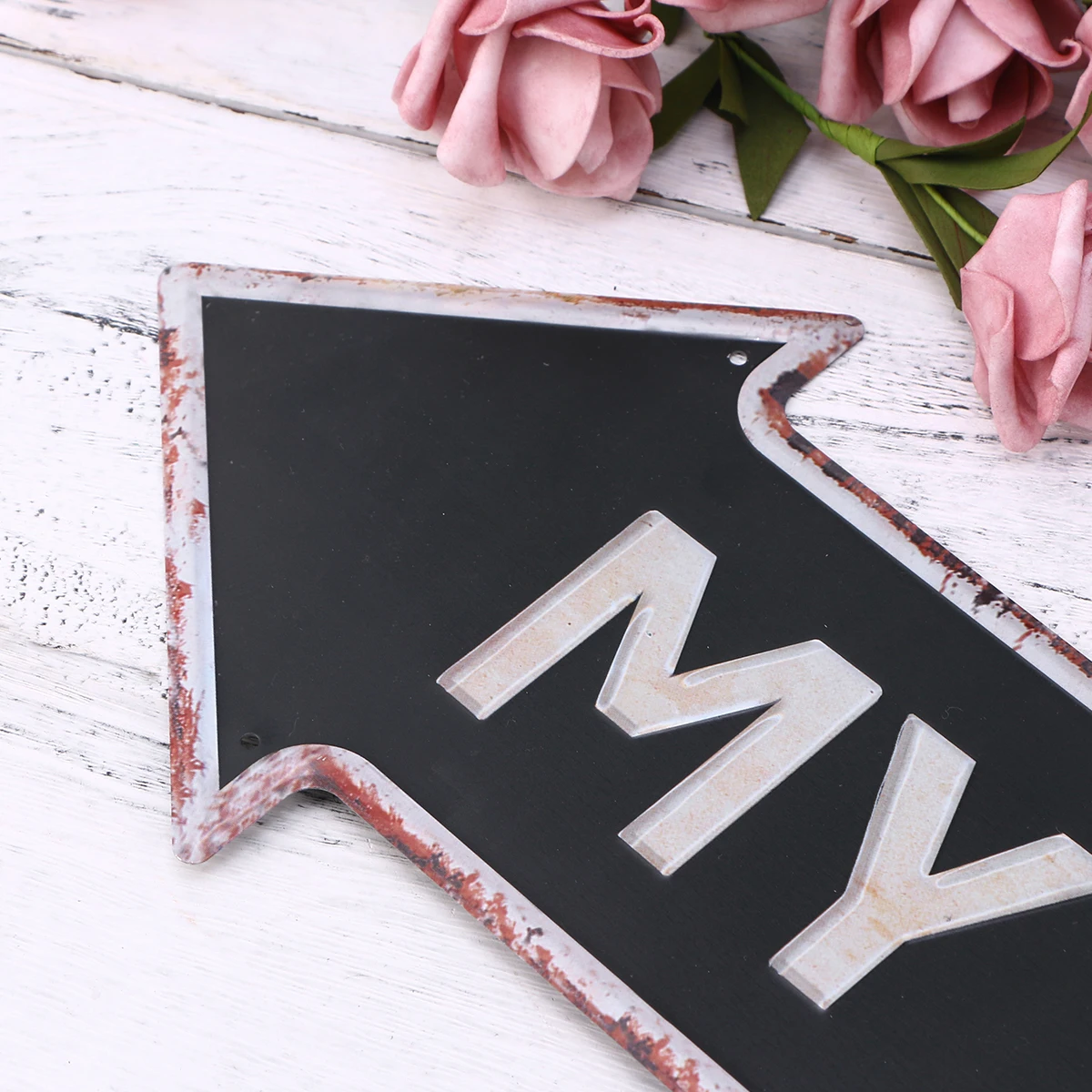 

Retro Decorative Signboard Vintage Home Door Decoration Direction Indicator Label