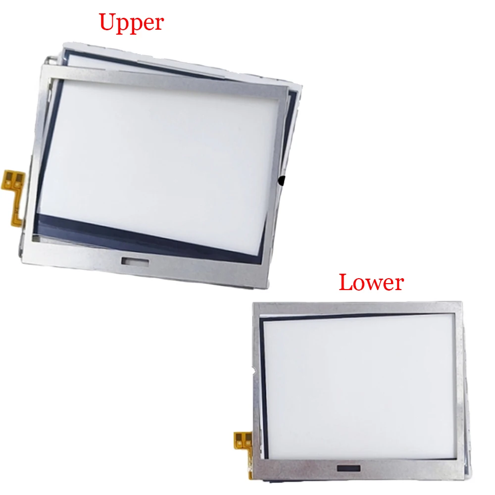 แผงหน้าจอแบ็คไลท์บนและล่างสำหรับ NDSL สำหรับซ่อมแซมเครื่อง Nintendo DS Lite อะไหล่เปลี่ยนทดแทน