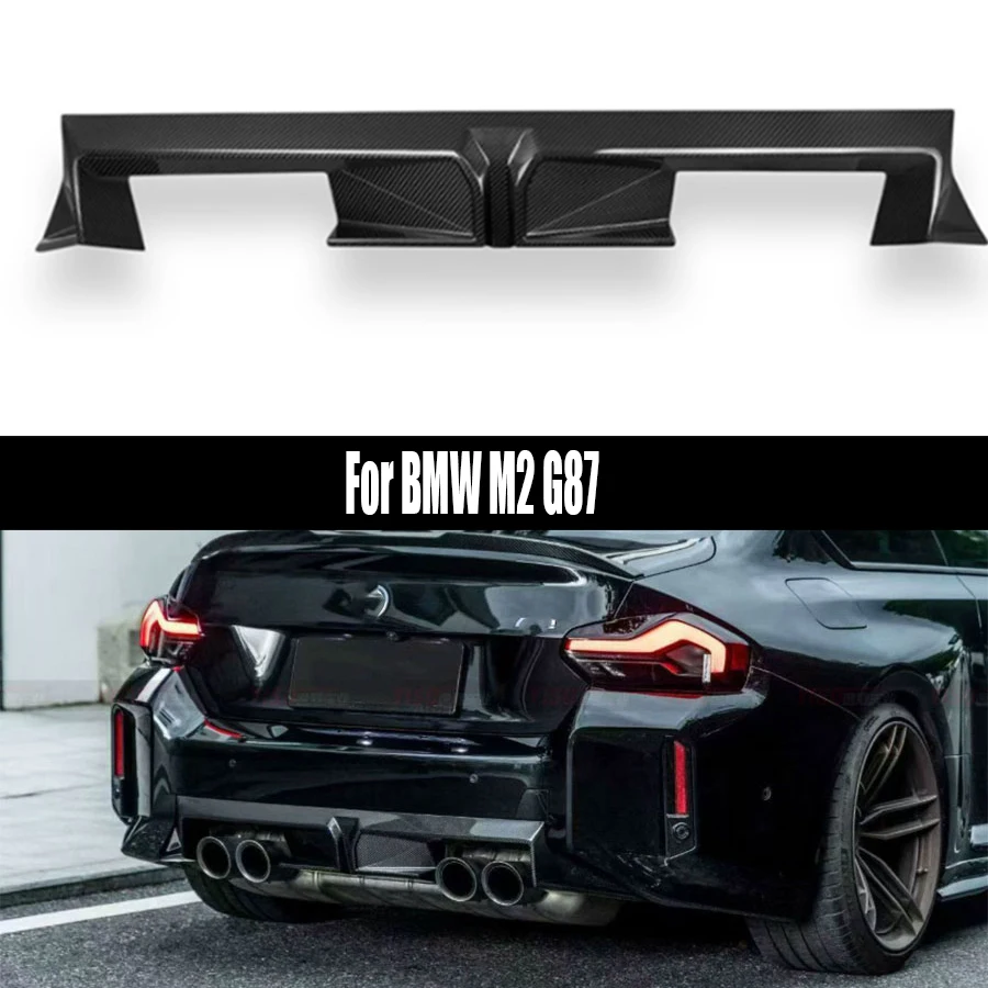 Für BMW M2 G87 2020+ Carbonfaser-Hecklippe Auto-Heckstoßstangen-Diffusor Heckspoiler Hecklippe CS-Stil Karosserie-Kit