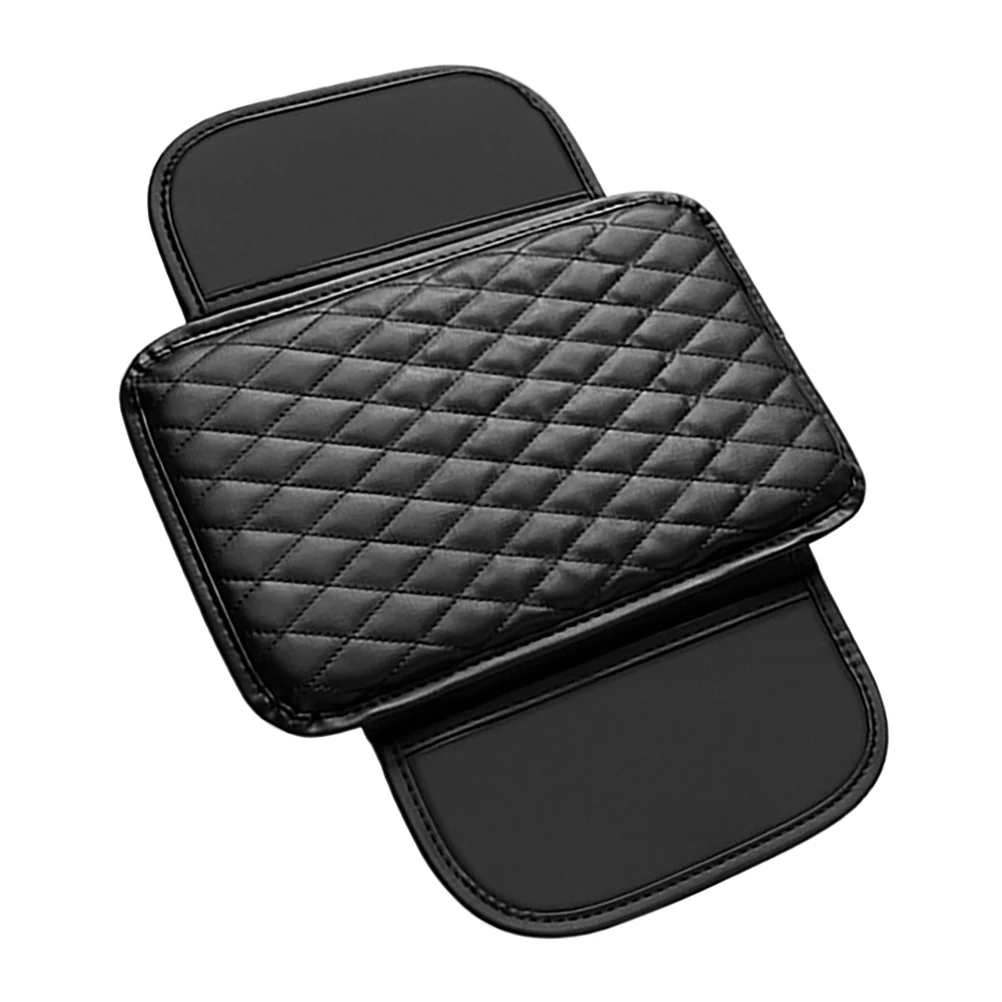 

Durable Non-Slip Car Armrest Cushion Pad Black Auto Center Console Cover Interior Accessories Elbow Rest Mat Driver Comfortable