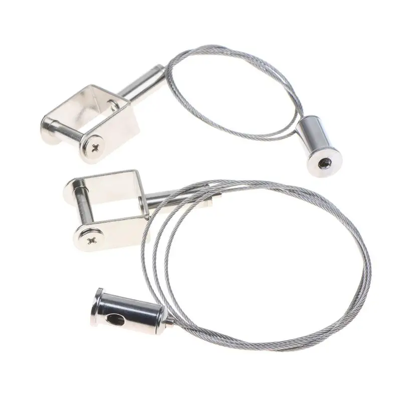 Drahtseil-Aufhängeschnalle, unsichtbarer Hängeclip, Lanyard-Schloss für Werbeschilder, 24 mm breite Klemme, geeignet für 20 mm Platten – Detail 6