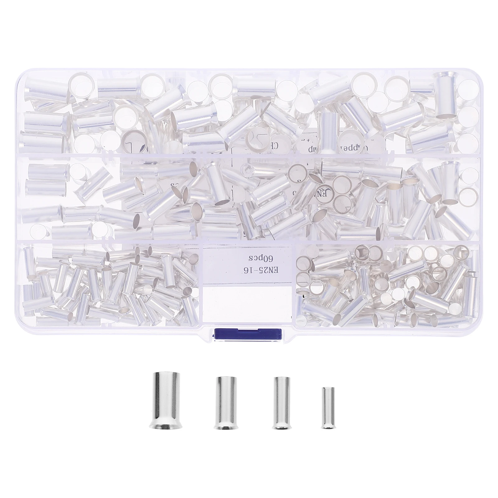 

240pcs Tinned Copper Wire Ferrules 4 Gauge Electrical Crimp Terminal Cord End Cable Connectors for Power Control