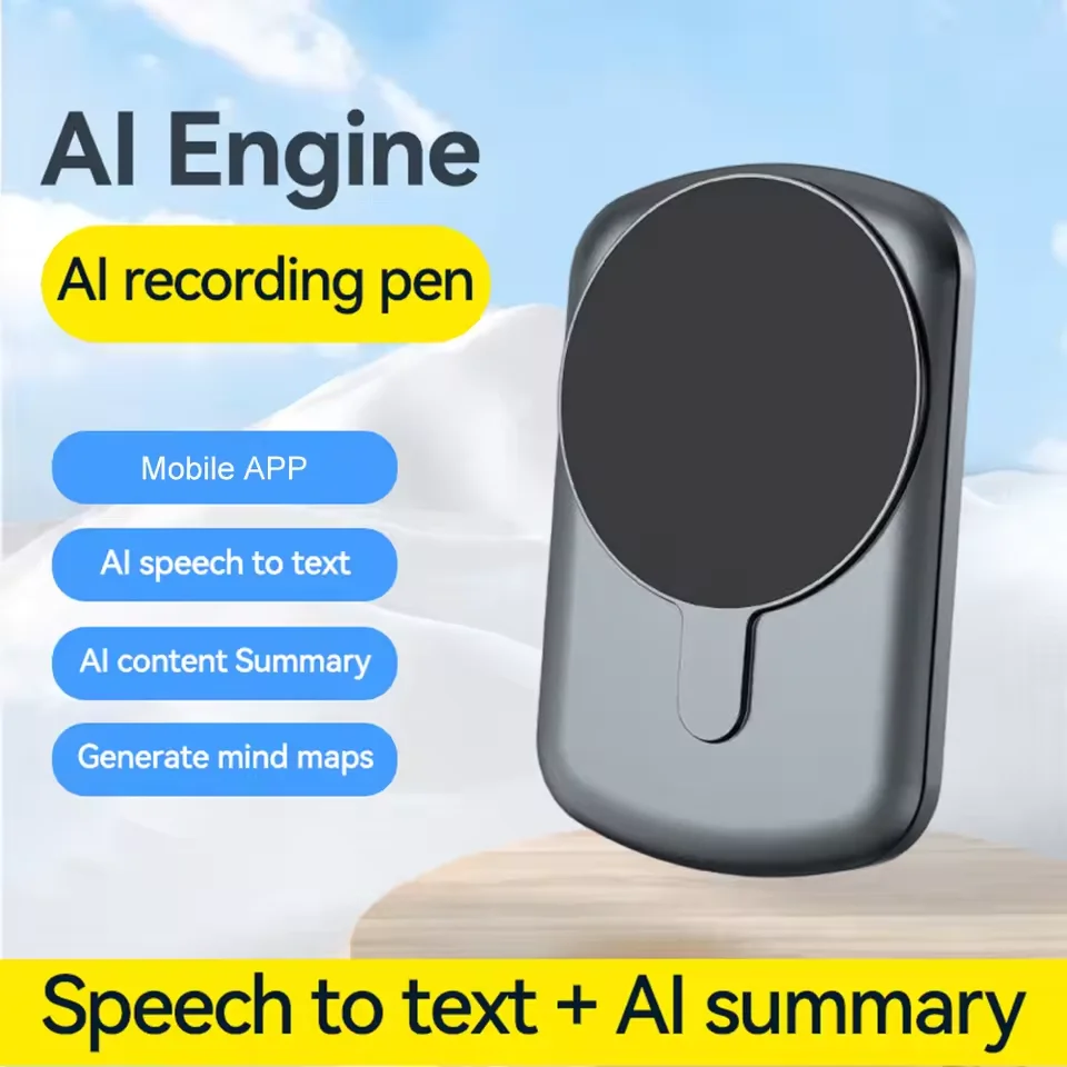 

AI Intelligent Voice Recorder 1000 Hours Ultra-thin Free Transcription and Summarization Digital Recorder Supports 58 Languages