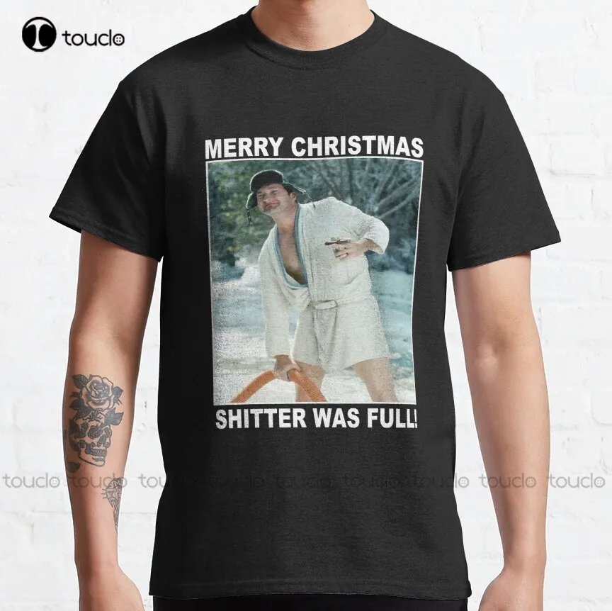 Cousin Eddie Merry Christmas Shitters Full National Christmas Vacation Funny Classic T-Shirt Halloween Shirts For Women Xs-5Xl