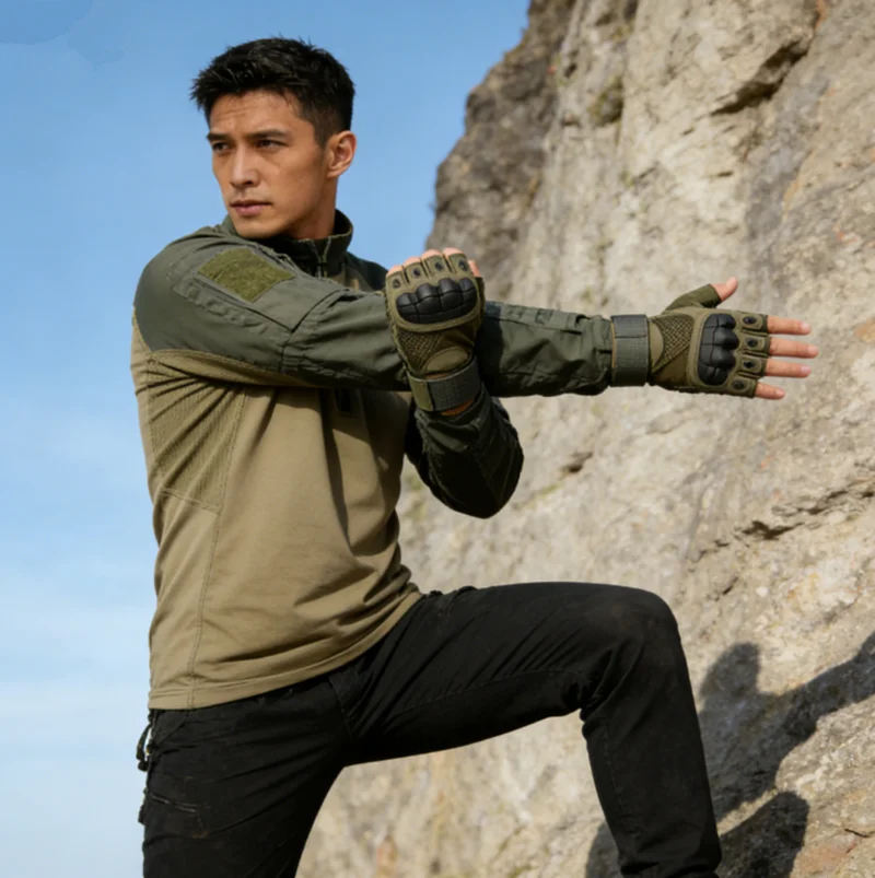 

Высококачественный летний мужской тактический костюм-жаба для активного отдыха, дышащий, износостойкий, с длинными рукавами