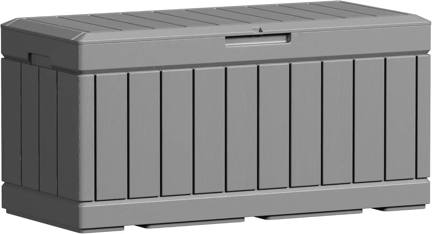 

82 Gallon Resin Deck Box Large Outdoor Storage for Patio Furniture Garden Tools Pool Supplies Weatherproof UV Resistant Lockable