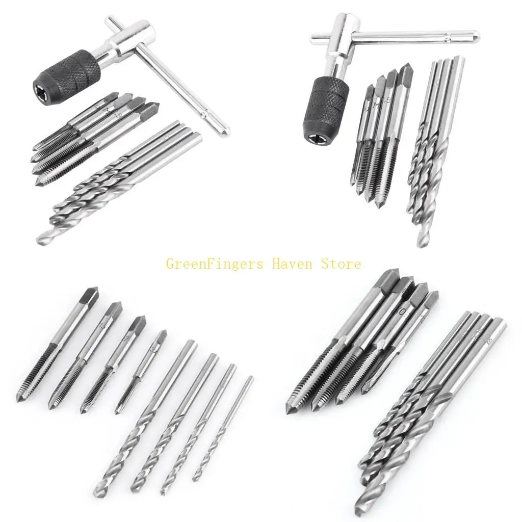 

F68D T Handle Tap Wrench set Tap & Die Threading Tool set for Thread Repair Tasks
