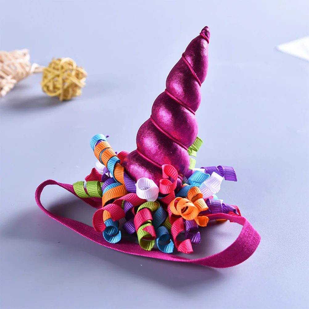 الأطفال قوس قزح اللون توتو تنورة فستان يونيكورن أغطية الرأس مجموعة الخصر 40cm عقال 30cm Dress15cm فستان طويل لطيف للفتيات #6