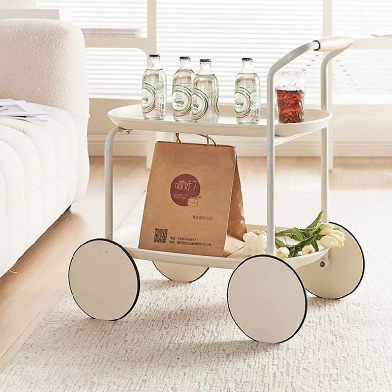 Mesas de centro móviles con ruedas, mesas de centro minimalistas de diseño moderno nórdico, bonitos Muebles blancos para el hogar, accesorios para el hogar