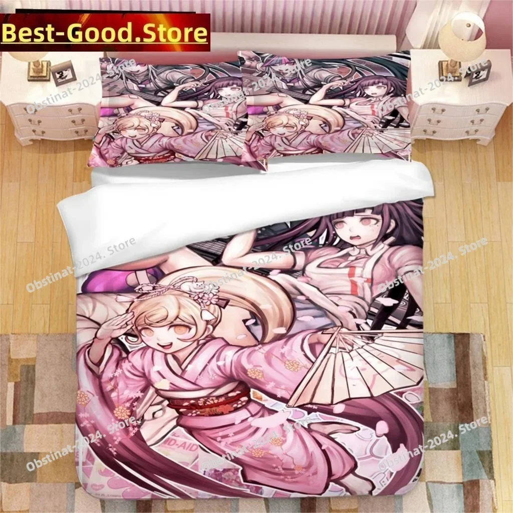 3D Fashion Game Anime Hiyoko X Ibuki Bedding Set Printed single Comforter Quilt Duvet Cover Pillow Case 3 Pieces Kids Adult Size