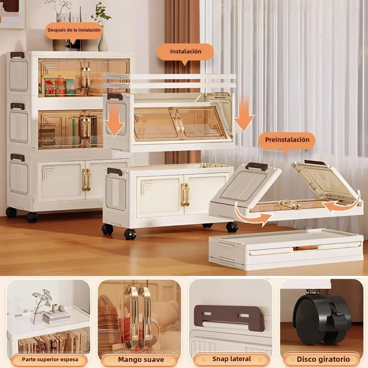 

Multi Layer Storage Cabinet Multi Functional Clothing Organizer Box Plastic Foldableing Storage Cabinet Folding Storage Cabinet