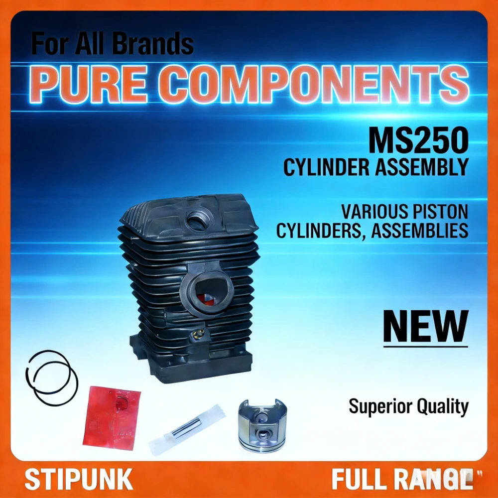 

Комплект цилиндра и поршня для бензопилы STIHL MS250 MS230, подходит для номера детали 1123-020-1206, замена цилиндрового блока.