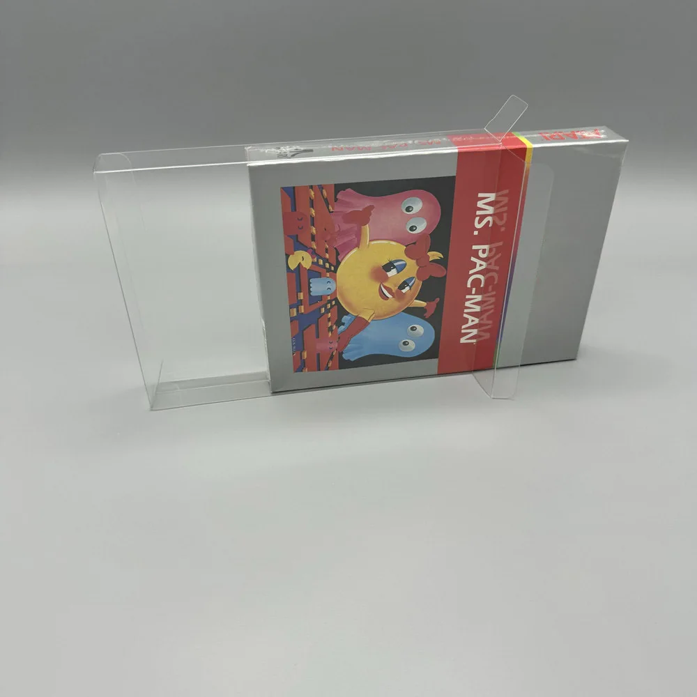 Clear PET box For Atari 2600 Games collection Display Storage Transparent protective box