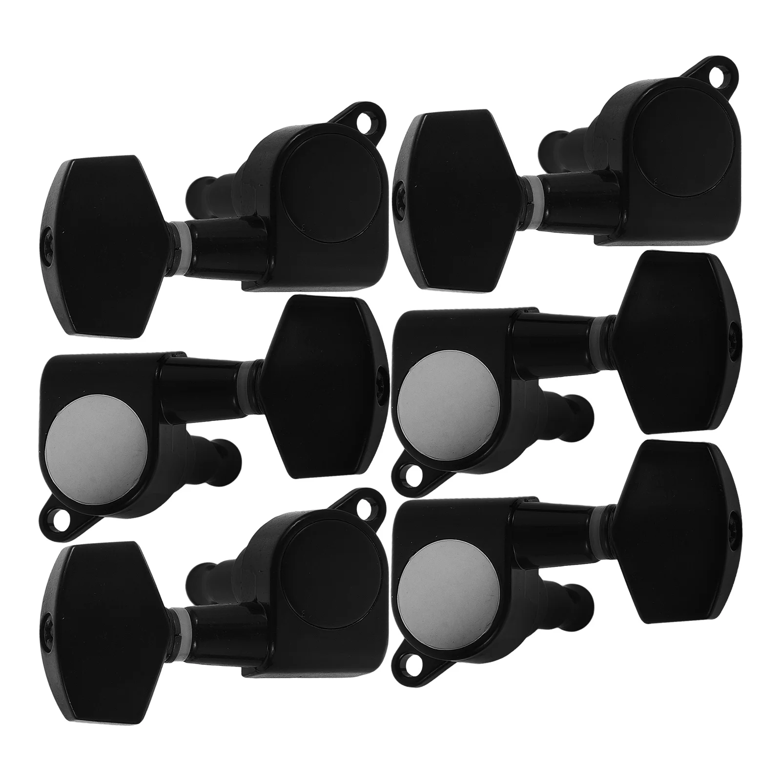 

6pcs Guitar Tuners Full Closed Machine Heads Large H Acoustic Electric Classical Guitars Precision Knobs String Pegs