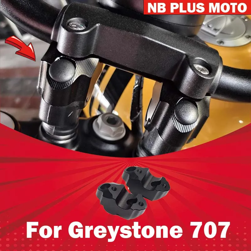 【Premium】For Greystone 707 handlebar plus height motorcycle handlebar Greystone 707 faucet height modification accessories alumi