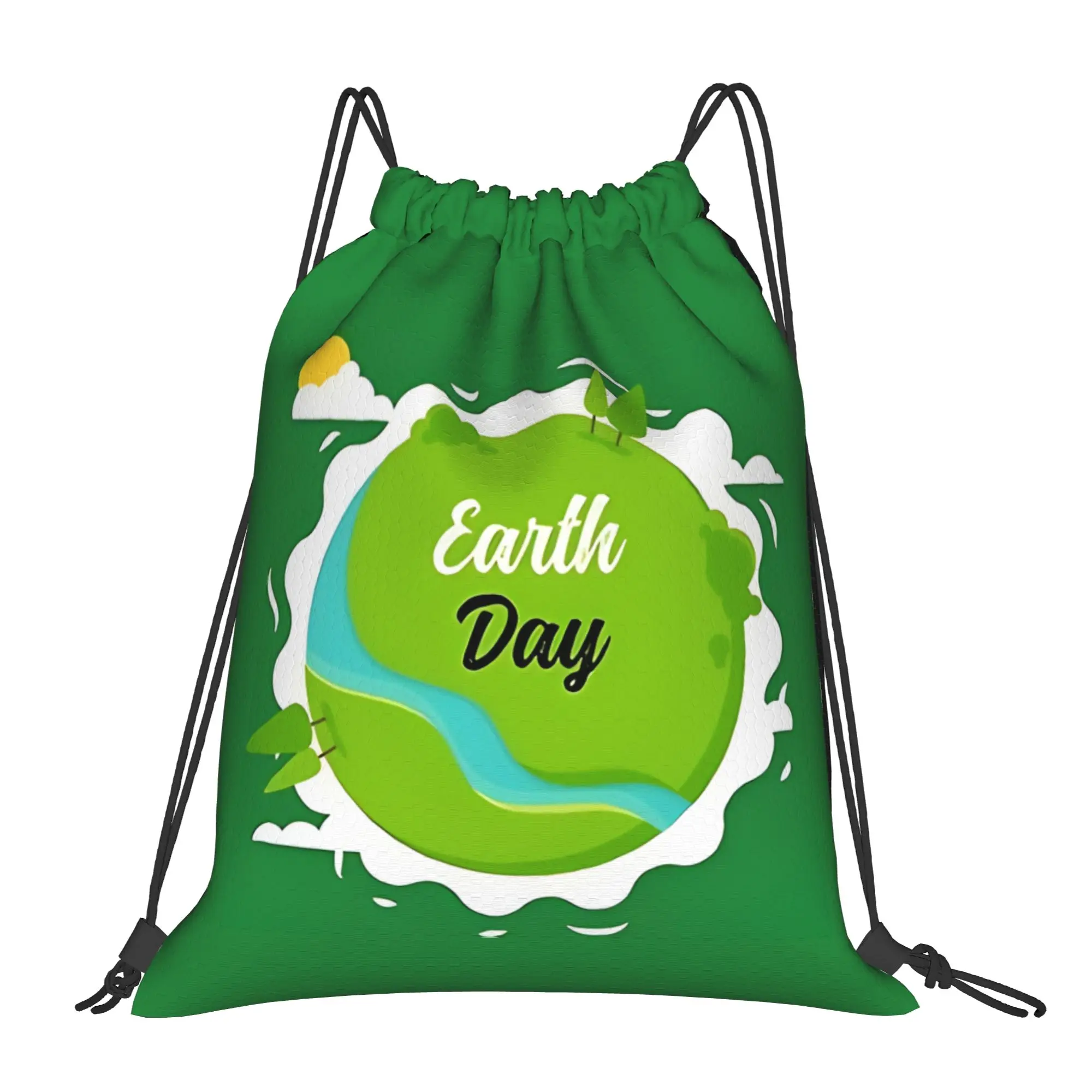 Earth Day   Mother Earth  Multi-function Pocket Men Women Storage Backpack Teenager Travel Bag Print Drawstring Bags