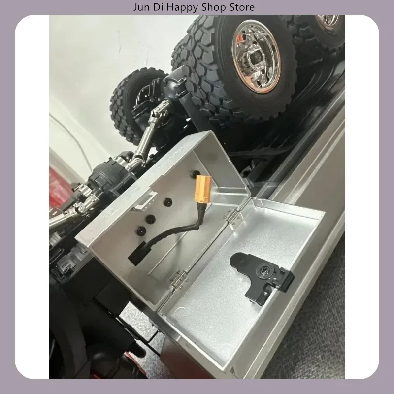 With Light HuiNa 598 14 Channel 1 14 Scale Alloy Remote Control Dumper Engineering Transport Vehicle