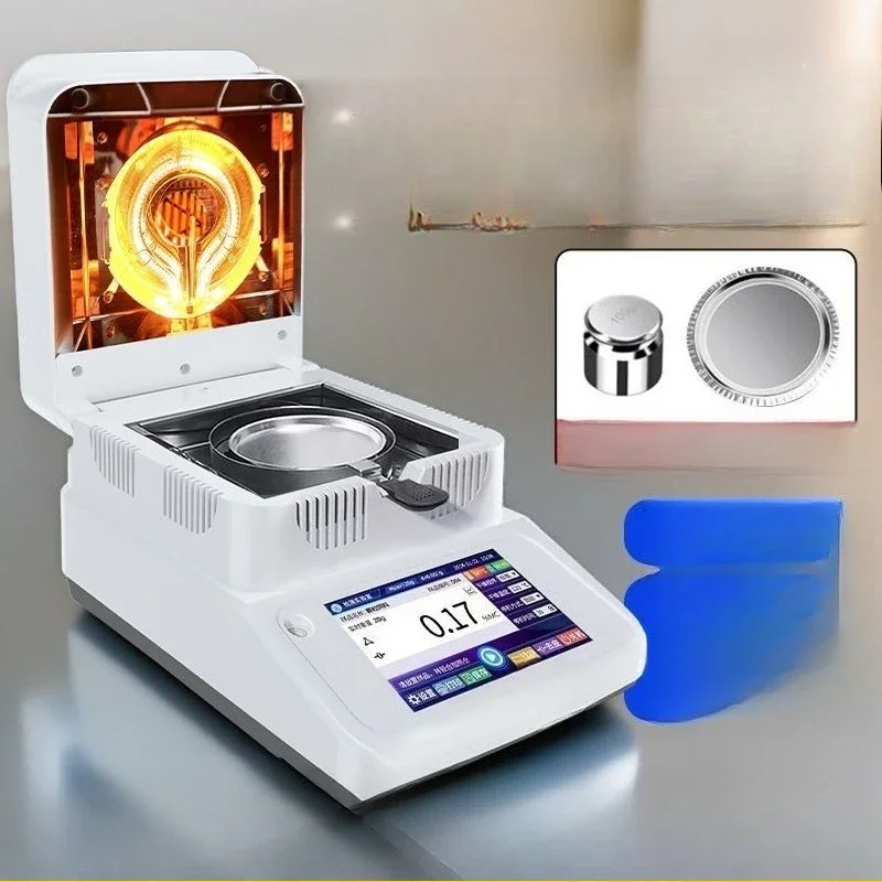 Automatic fast moisture meter flour grain feed tea corn moisture detector halogen moisture meter