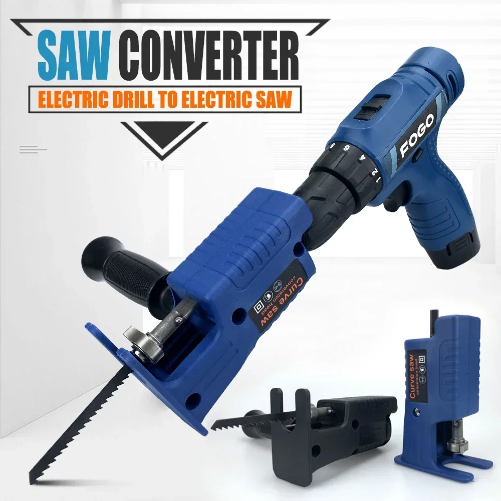 Broca Elétrica Modificada para Serras Elétricas Adaptador de Serra Alternativa Acessório Serras Elétricas Broca para Serras de Gabarito Ferramentas de Corte de Madeira
