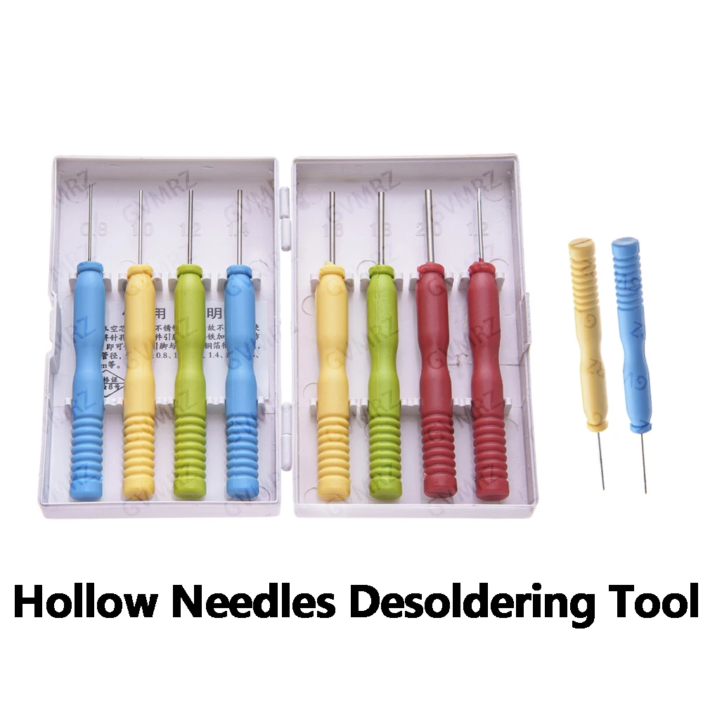 8PCS/Set Hollow Needles Desoldering Tool Electronic Components Stainless Steel Free Box For Integrated Circuit