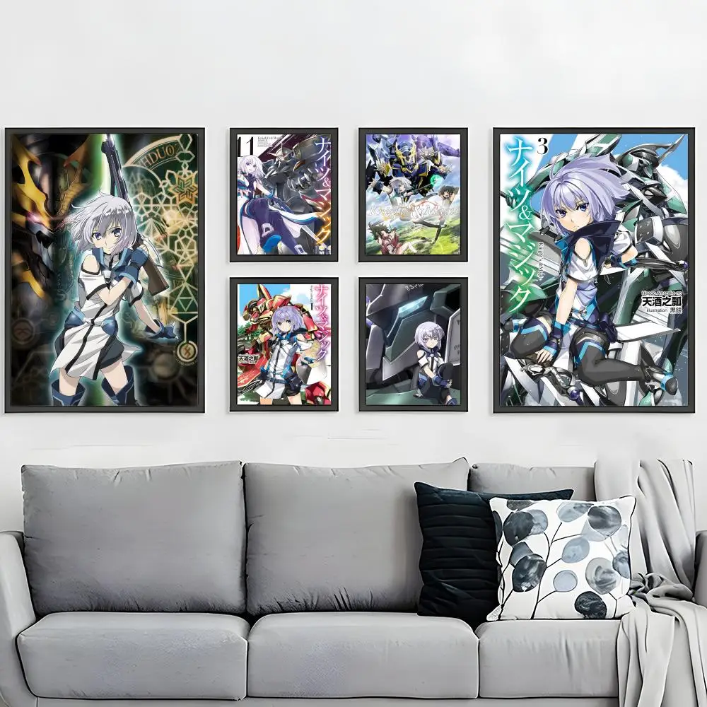 Mecha Anime Knight’s & Magic Poster HD Waterproof Self-Adhesive Wall Art – Multi-Scene Use, Top Gift Pick