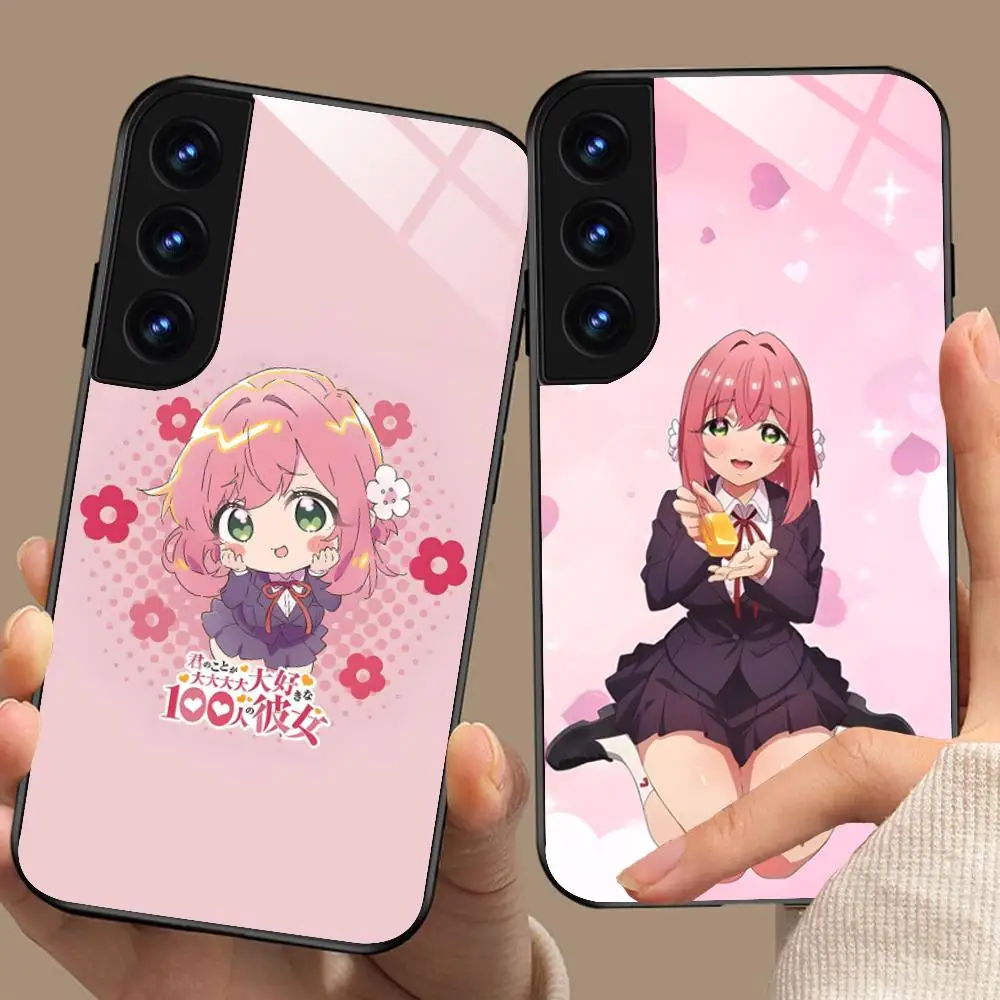 Coque de téléphone Anime Hakari Hanazono pour Samsung Galaxy S26 S25 S24 S23 S22 S21 S20 Note20 Plus FE Ultra, coque de protection en verre