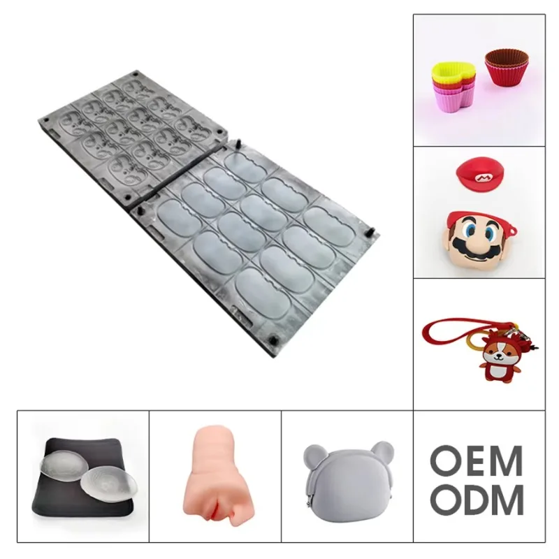 Custom Silicone Rubber Cell Phone Case Mould Cartoon Themed Printed Shell Precision Industrial Manufacturing Tooling