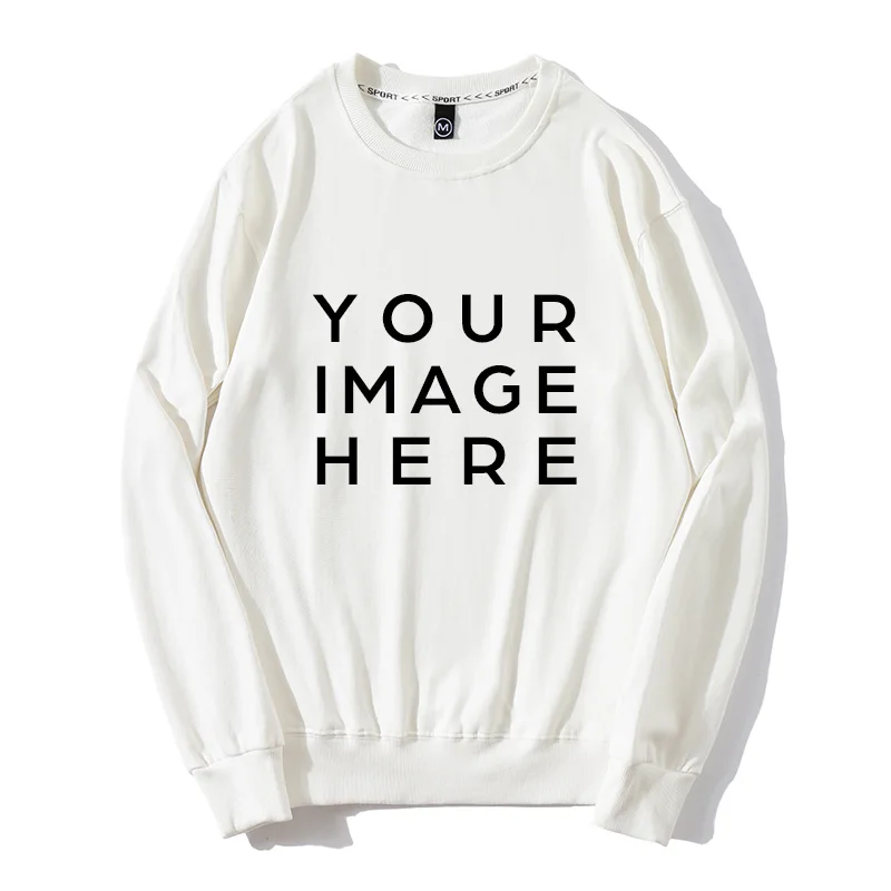 Custom Printed Photo/text 2025 Autumn Winter Men And Women Loose Casual Sweatshirts Street Wear Cotton Tops Hoody Sudaderas
