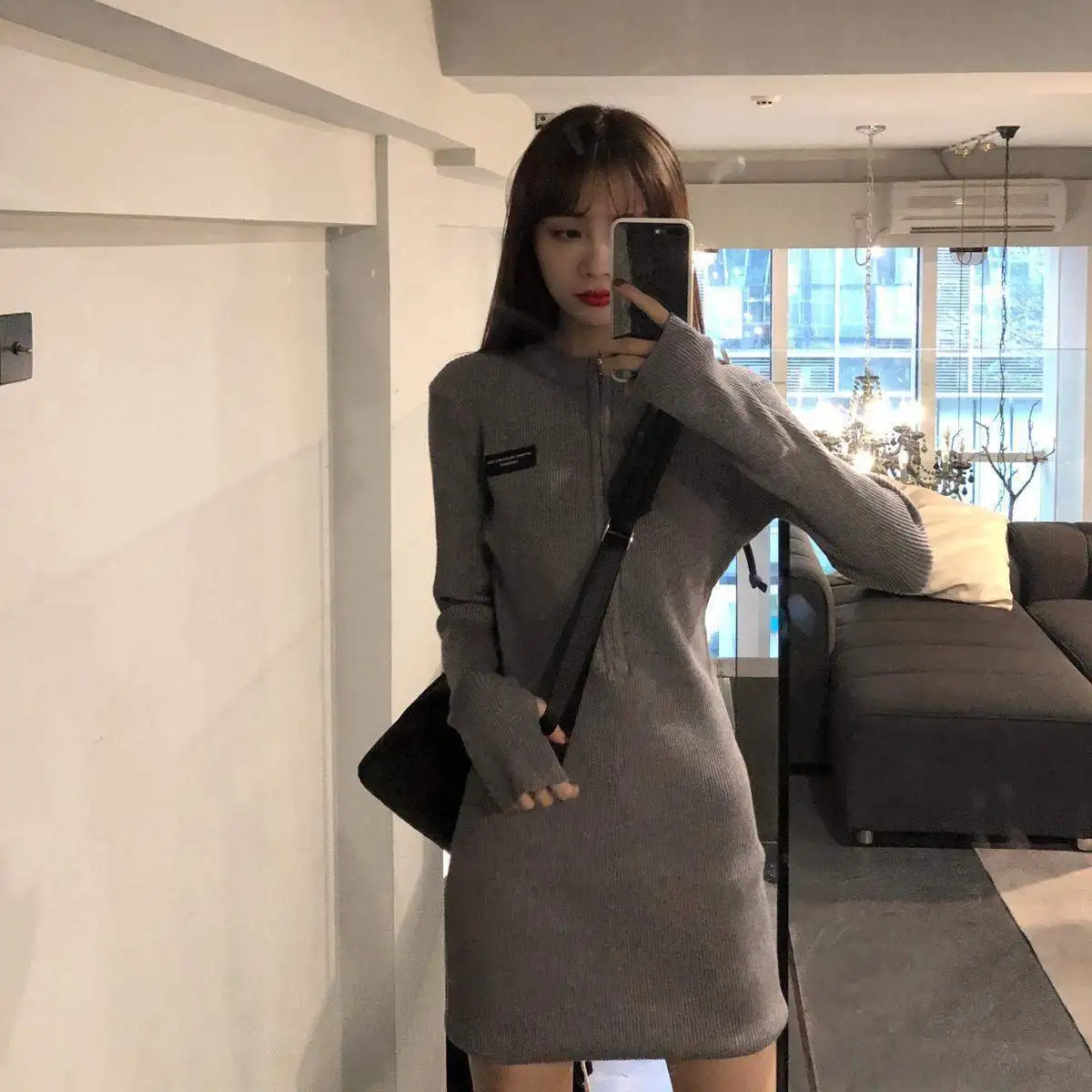 Grey Female Dress Knit Extreme Mini Black Crochet Short Clothing Women\'s Dresses Bodycon Promotion Beach Sale Elegant and Pretty