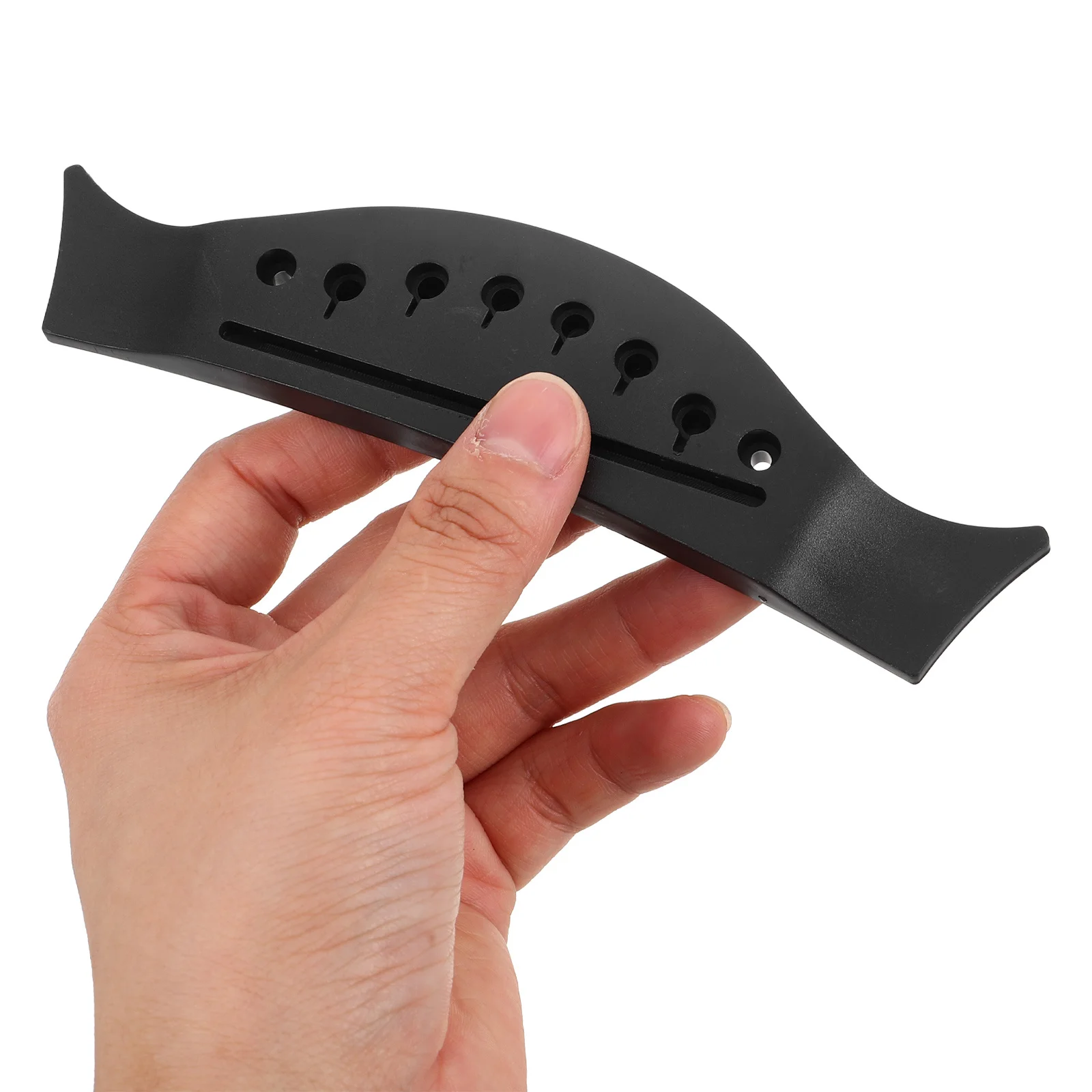 

Plastic Guitar Bridge Saddle for 38-41 Inch Folk Guitar Replacement Part Dovetail Design Acoustic Replacement Bridge
