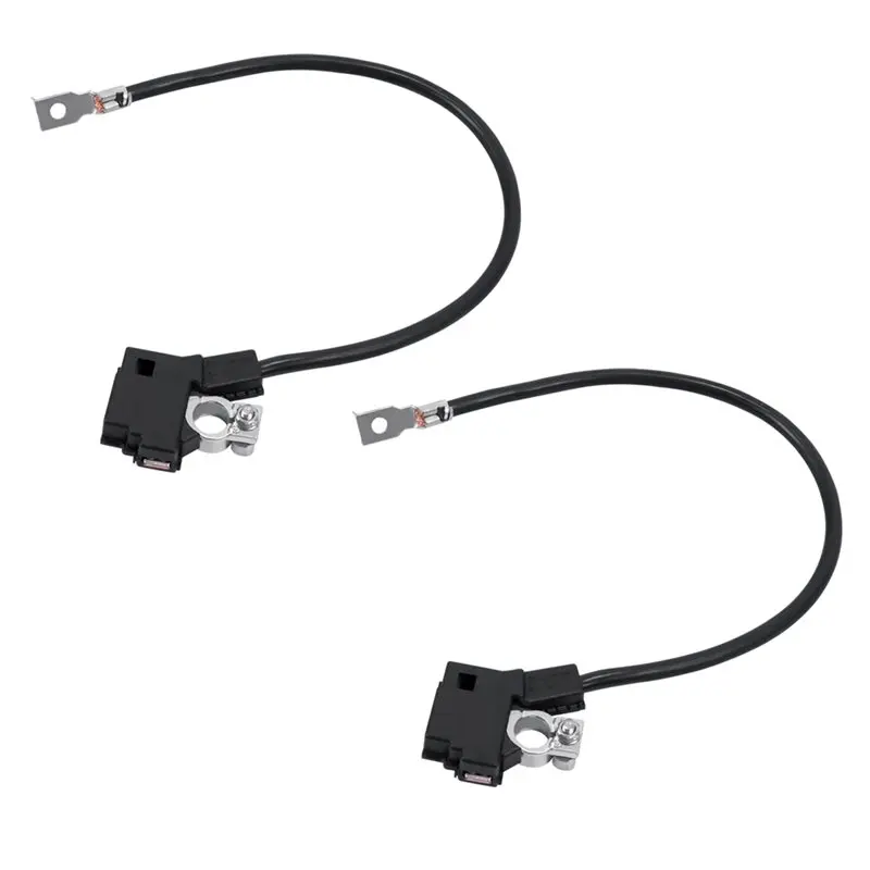 A21F-2 Pcs Battery Negative Cable Battery Negative Terminal 61219302358 61219302356 For BMW 5 6 7 Series F18 F01 F02 F07 F10