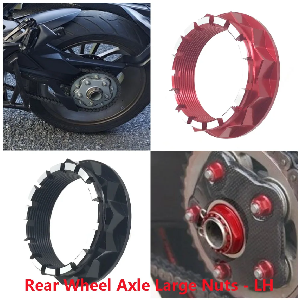 

Fits for MV Agusta F4 1000 R RR RC F3 800 Rosso 675 RC ABS 2000-2024 Motorcycle Accessories Rear Open Wheel LH Side Large Nut