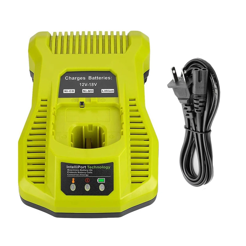 P117 Charger For Ryobi 12V 14.4V 18V Li-ion Ni-CD Ni-Mh Battery P100 P102 P103 P105 P107 P108 1400670 P118 Lithium ONE+ Serise