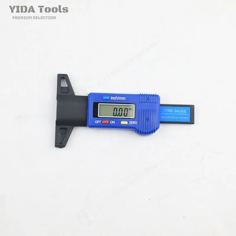 0-25mm Digital Tire Tread Depth Meter Electronic Tyre Gauge Vernier Caliper for Automotive Vehicle Maintenance
