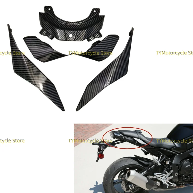 Carbon Fiber coating Rear Seat Side Fairing Cover Panel kit Fit For Yamaha MT-10 MT10 FZ-10 FZ10 2016 2017 2018 2019 2020 2021