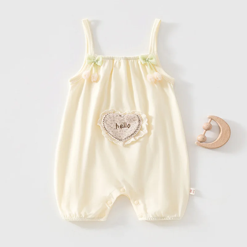 0-3 Year Old Baby Overalls High-quality Cartoon Summer Newborn Baby Clothes, Lightweight Comfortable Cute Jumpsuit