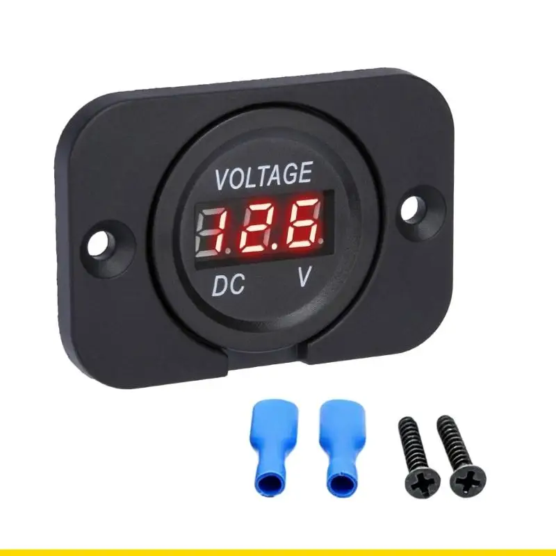 SZCH Digital Display Gauges Car Battery Display Voltmeter For 12V And 24V Car Boat Electrical Systems