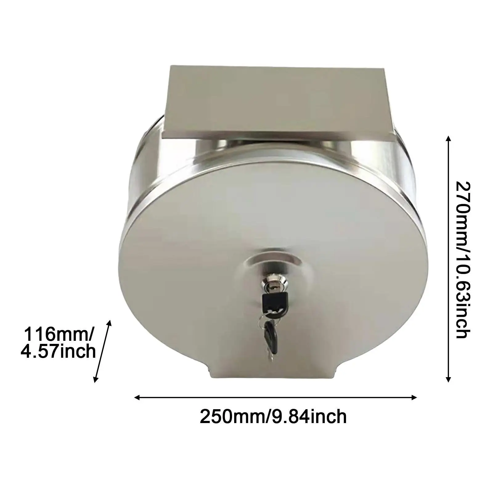 Commercial Jumbo Wall Toilet Paper Dispenser Stainless Steel Large Capacity Paper Dispenser for Bathrooms Schools Toilets Banks - Image 6