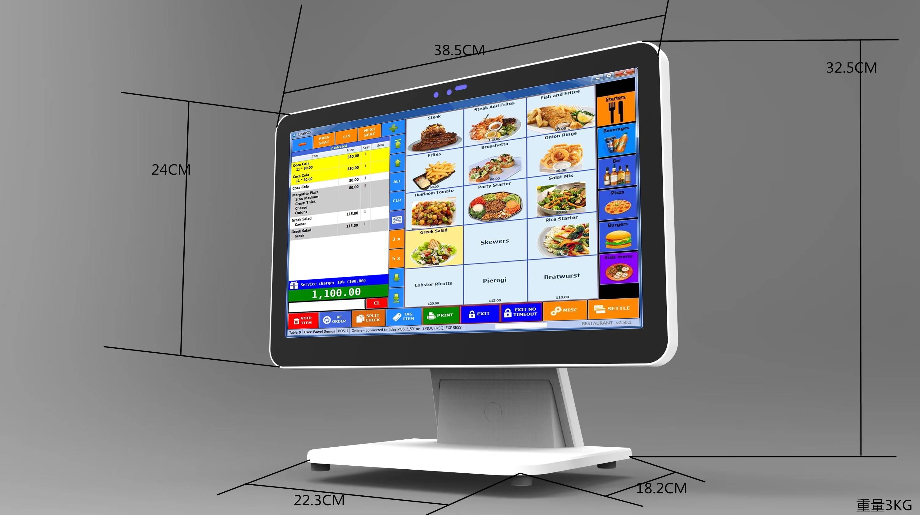 Win/android google GMS Folold 15 "+10.1 جهاز POS أحادي/مزدوج بشاشة تعمل باللمس، حجم التغليف المدمج يوفر حوالي 40% شحنًا #6