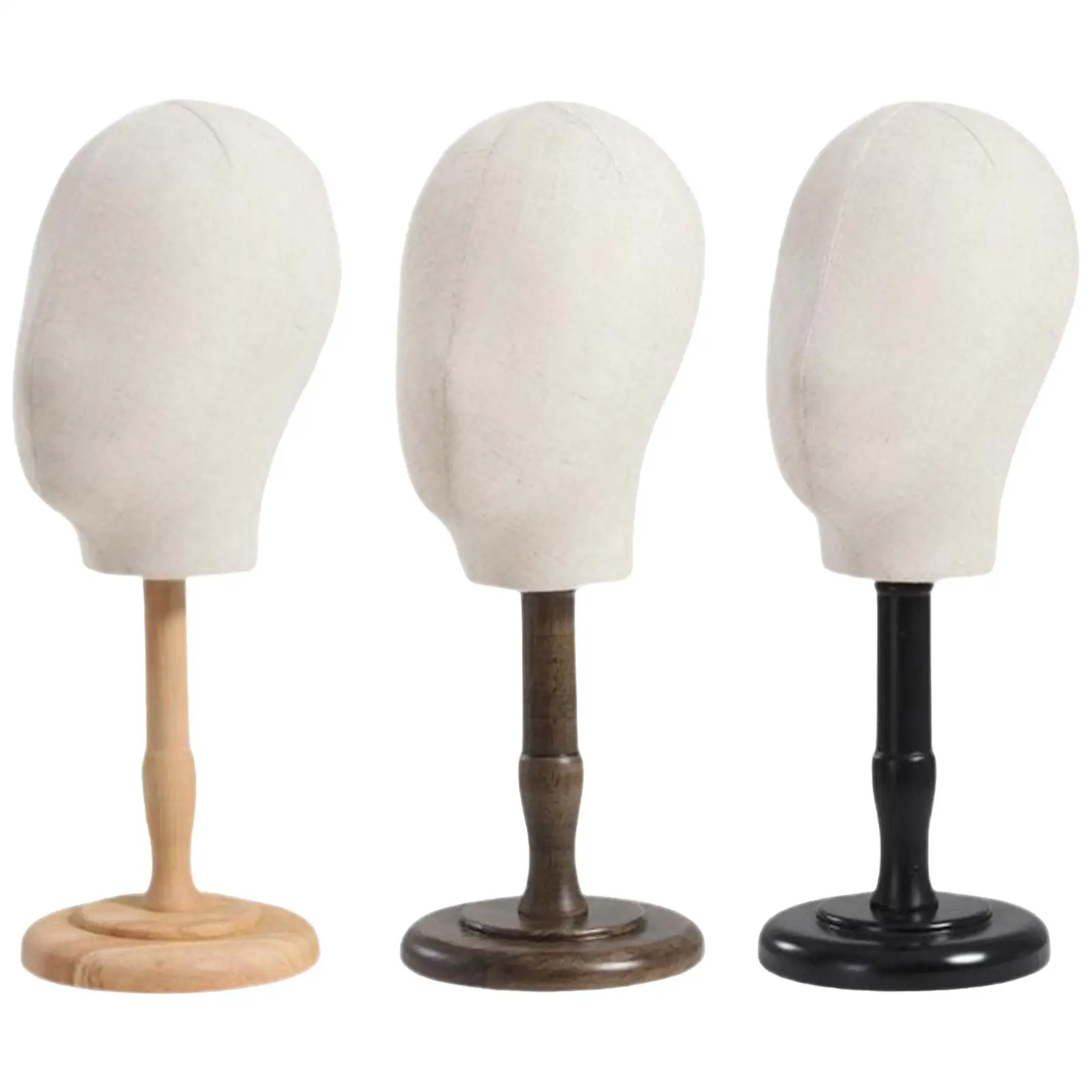 

Hat and Cap Display Stand Wig Head Stands Sturdy with Base Hair Styling Show Stand Wig Holder for Barbershop Retail Earphones
