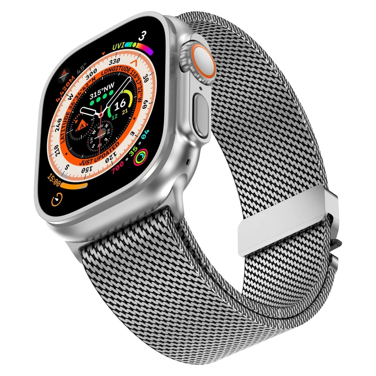 Pasek Milanese Loop do Apple Watch Series 10 9 8 7 6 5 SE Pasek z siatki ze stali nierdzewnej do iWatch Band 44mm 40 45 41 38 49 42 46mm — zdjęcie 3