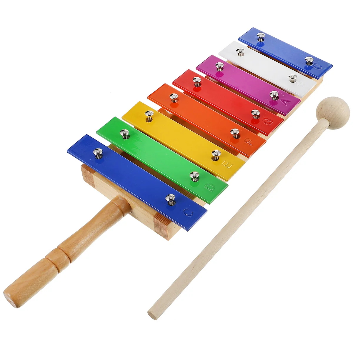 

8 Colors Children's Percussion Instrument Xylophone Wooden Metal Musical Toy for Kids Toddler Educational Wood Percussion Toys