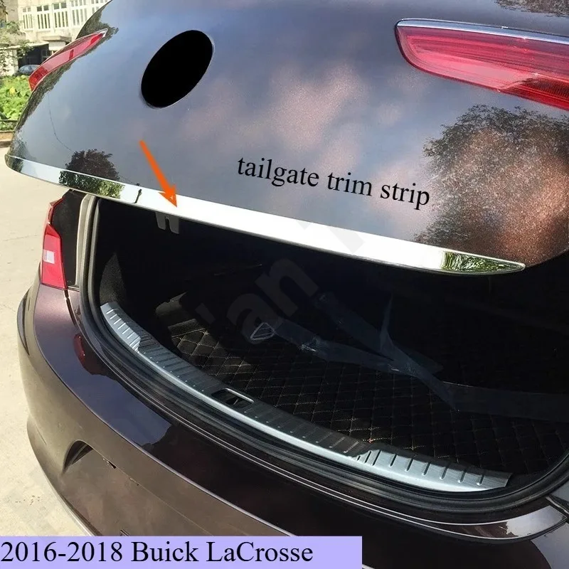 Для Buick LaCrosse GL8 наклейка на заднюю дверь из нержавеющей стали, накладка на заднюю дверь, аксессуары для стайлинга автомобиля