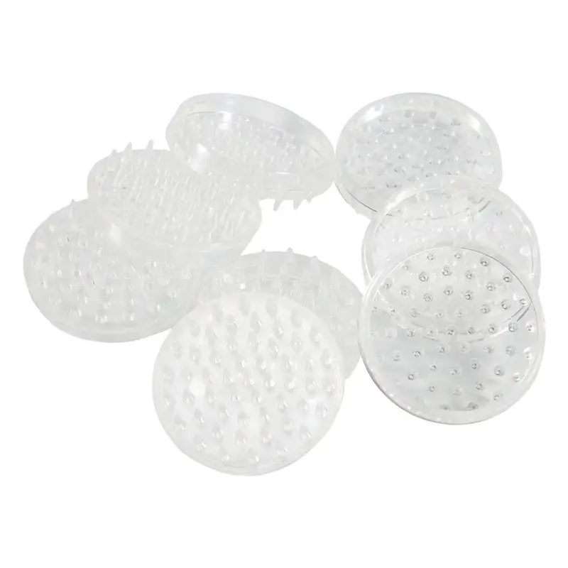 ABCA-Carpet Protectors 8Pcs Spiked Caster Cups Floor Saver Pads Clear Spiked Floor Castor Cups Spiked Furniture Cup