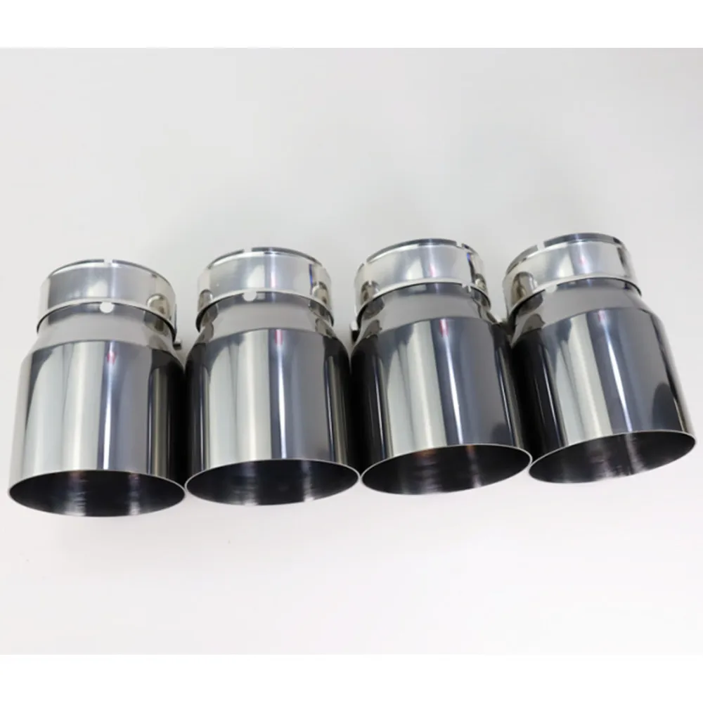 4 Pieces 304 Stainless Steel Exhaut tips for BMW F87 M2 F80 M3 F82 F83 M4 F10 M5 F12 F13 M6 Direct Fit Universal Fit Exhaust Tip