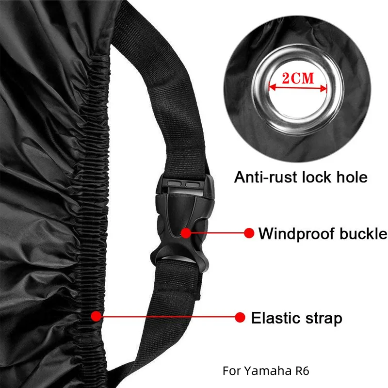 Motorcycle Cover Waterproof Outdoor Scooter UV Protector Dust Rain Cover For Yamaha YZFR6 YZF R6 R6S 1999-2015 2005 2007 2010