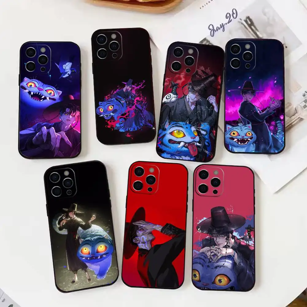 

KPop Demon Hunters Jinu Phone Case For iPhone 17,16,15,14,13,12,11 Plus,Pro Max,XS,Soft Silicone Black Cover