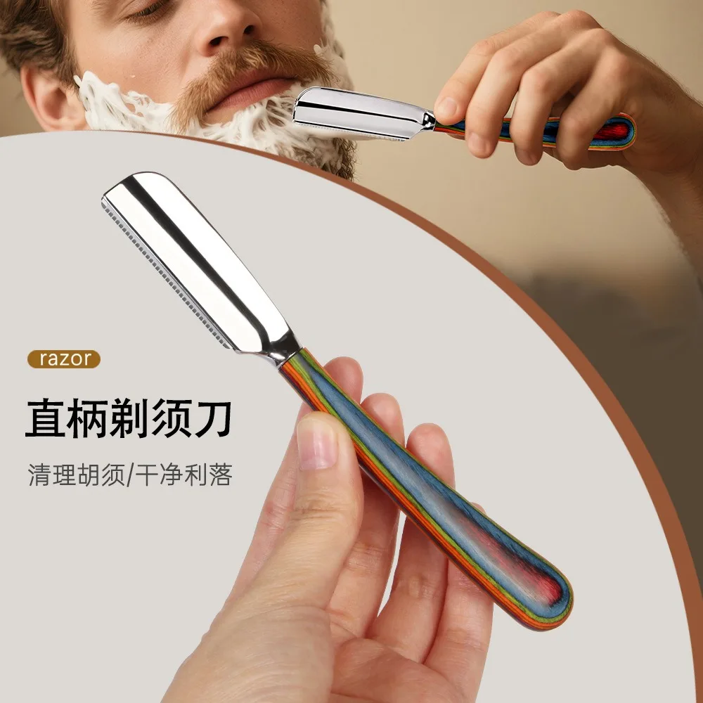Бритва с прямой ручкой из цинкового сплава, японская прямая парикмахерская бритва для бритья волос, бровей, инструменты для стрижки волос