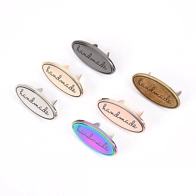 Customized Metal Garment & Accessory Tags - High Quality  Logo Labels for Clothing, Bags, Shoes, Hats Durable Craft Metal labe